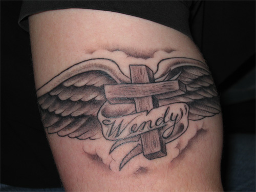 Cross Tattoos Angel Wings